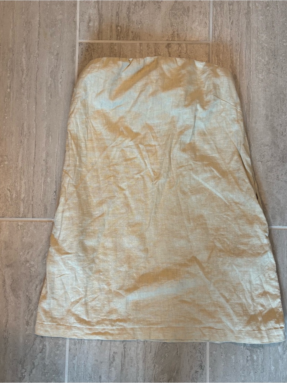 Free People Cotton Linen Strapless Tube Dress